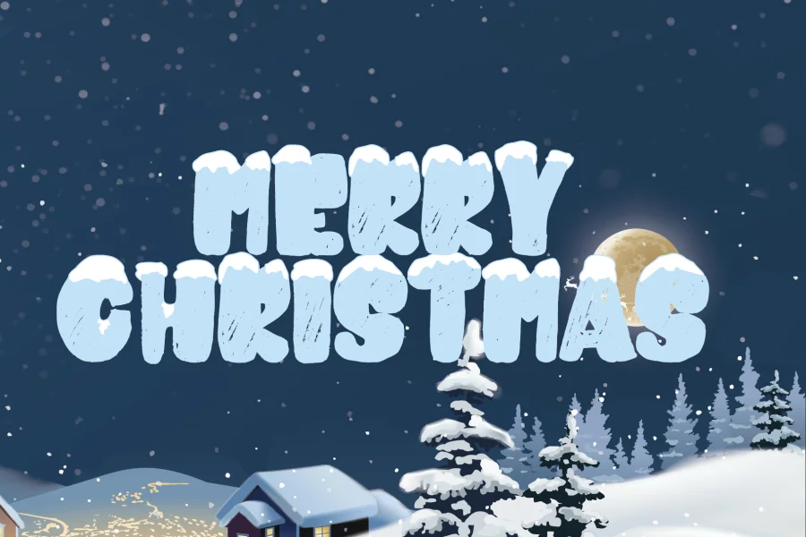 snowkybrush Font preview 3