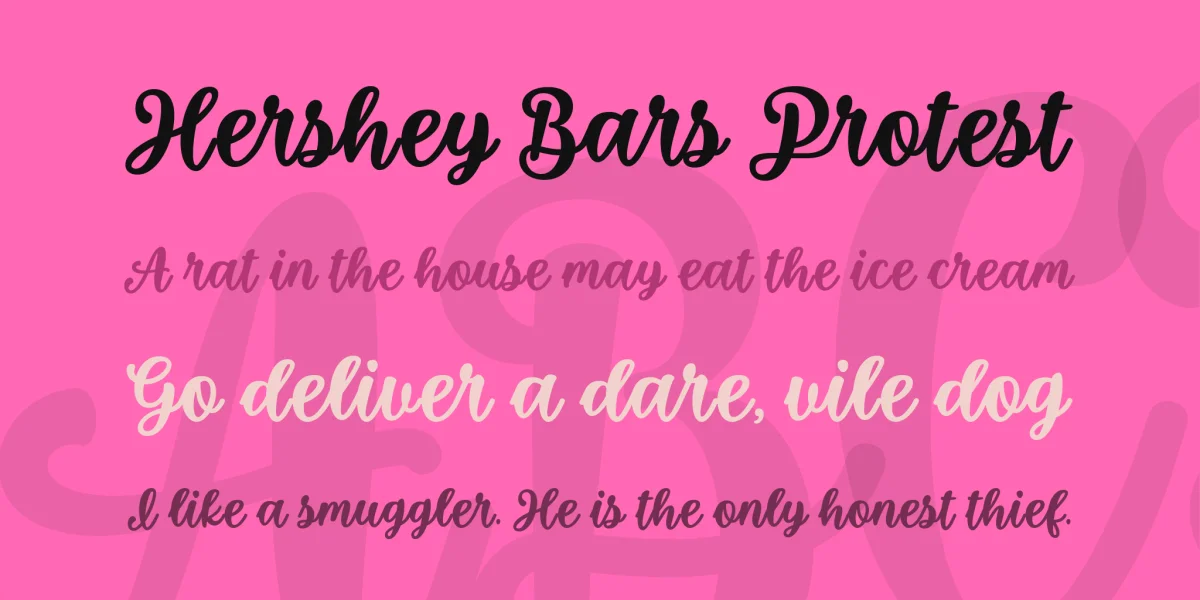 So Much Glitter Font preview 3