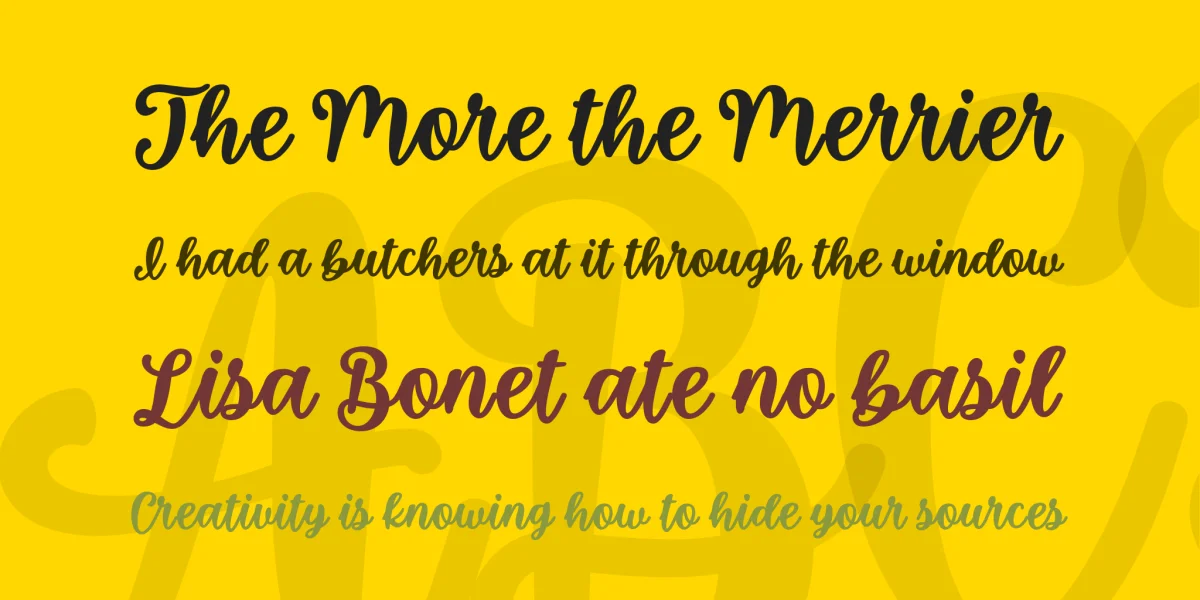 So Much Glitter Font preview 4