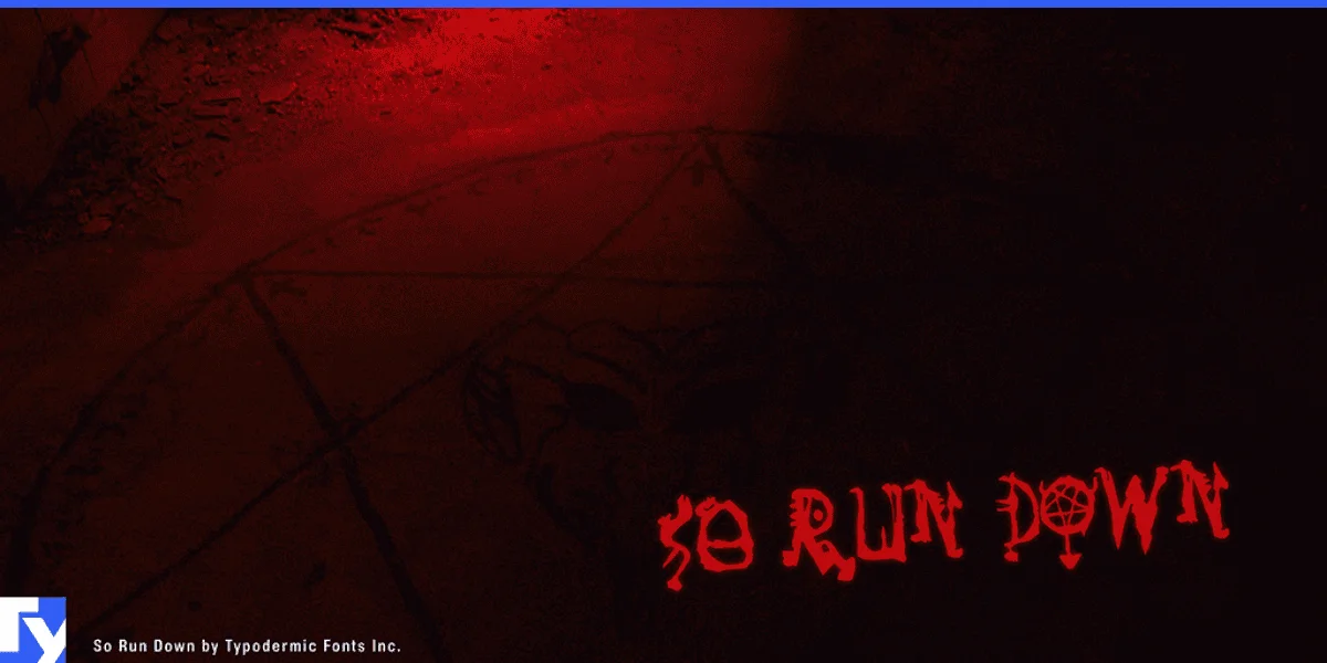 So Run Down Font