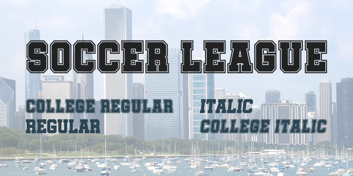 Soccer League Font Family preview 6