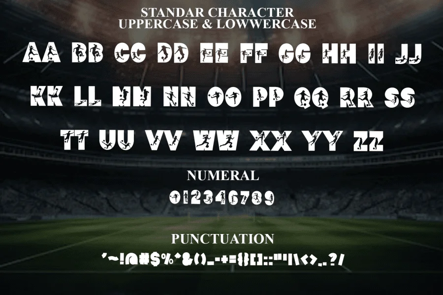 Soccer Woman Font preview 5