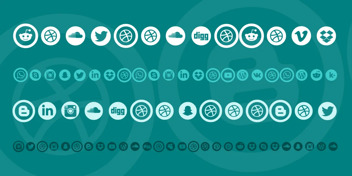 Social Circles Font preview 3