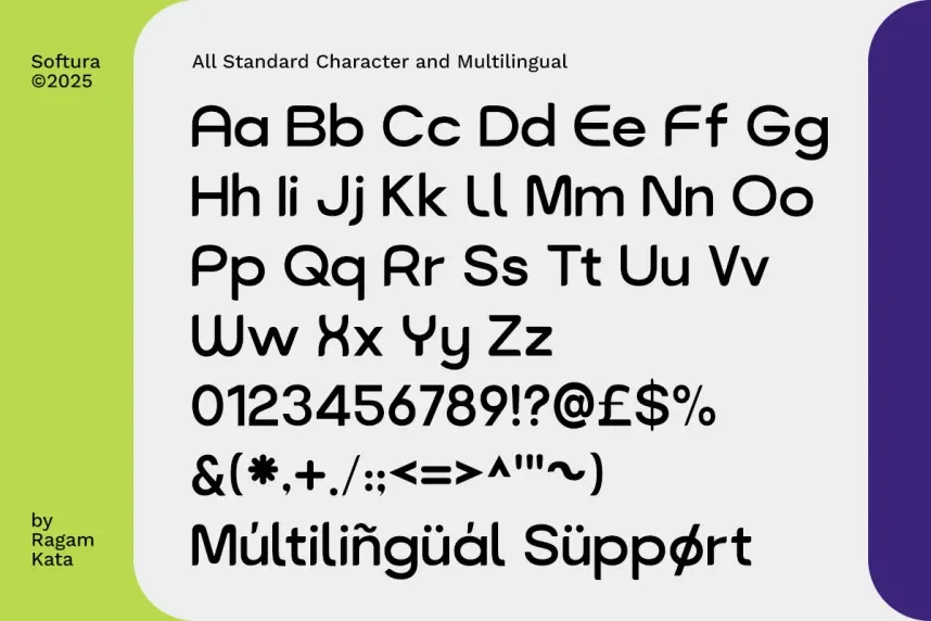 Softura Font preview 6