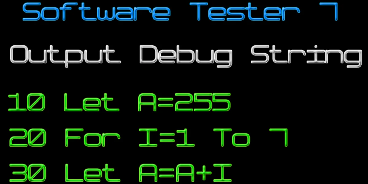 Software Tester 7 Font