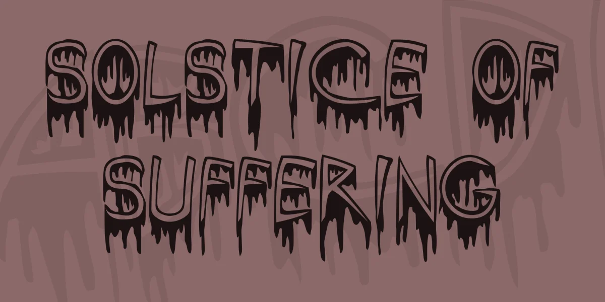 Solstice Of Suffering Font