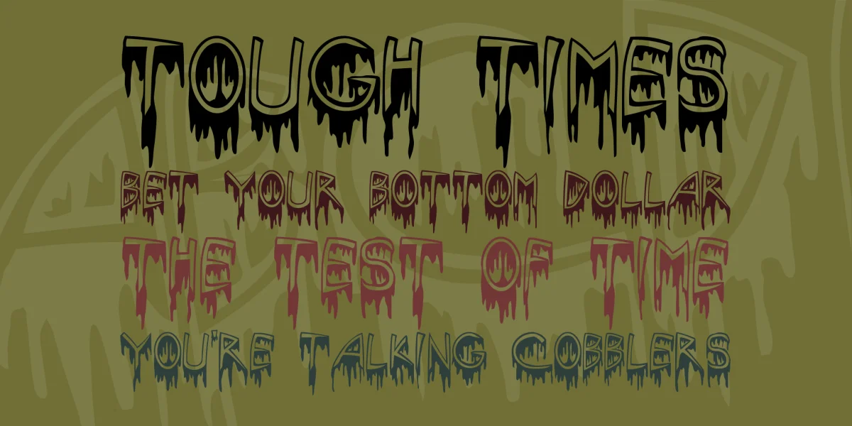Solstice Of Suffering Font preview 2