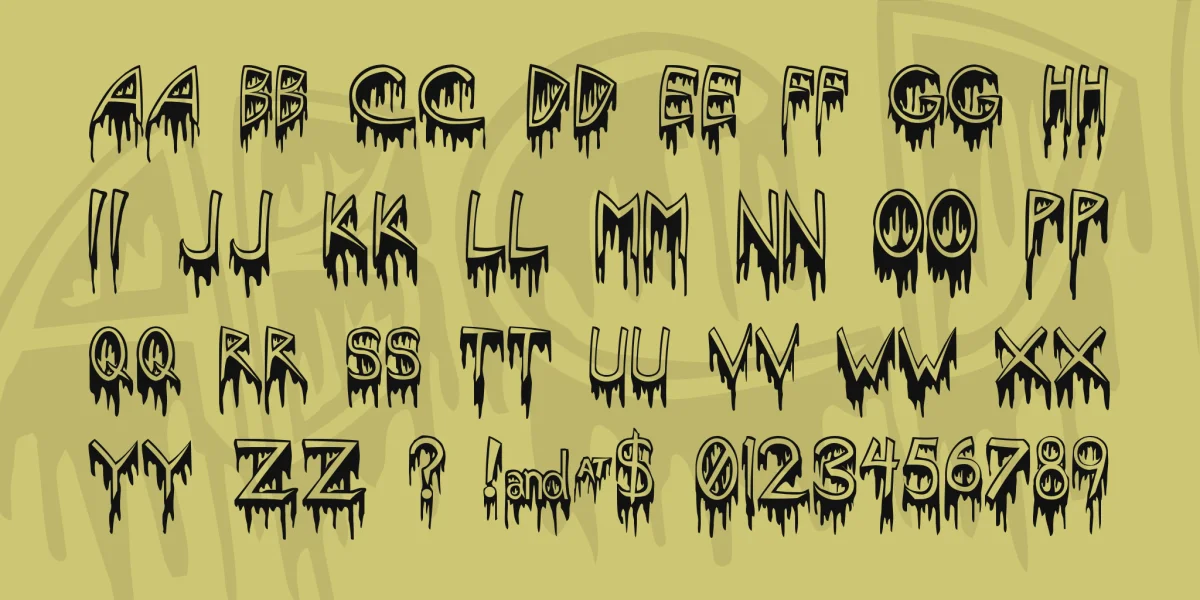 Solstice Of Suffering Font preview 3