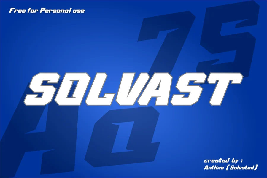 SOLVAST Font
