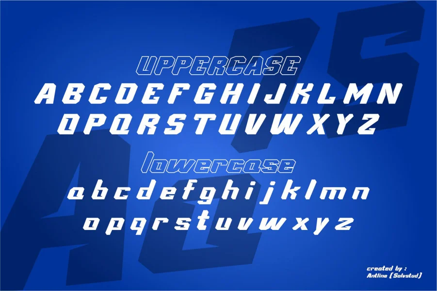 SOLVAST Font preview 2