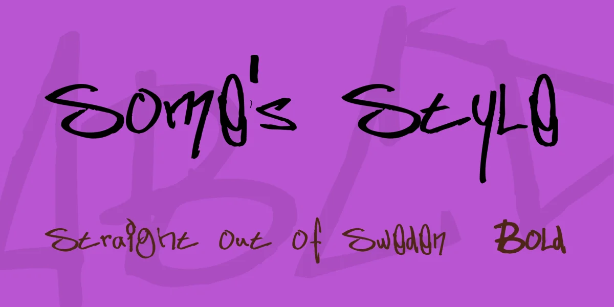 Some's Style Font Family