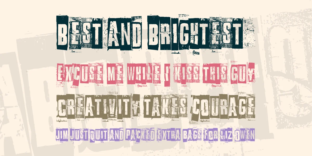 Something in the way Font preview 2