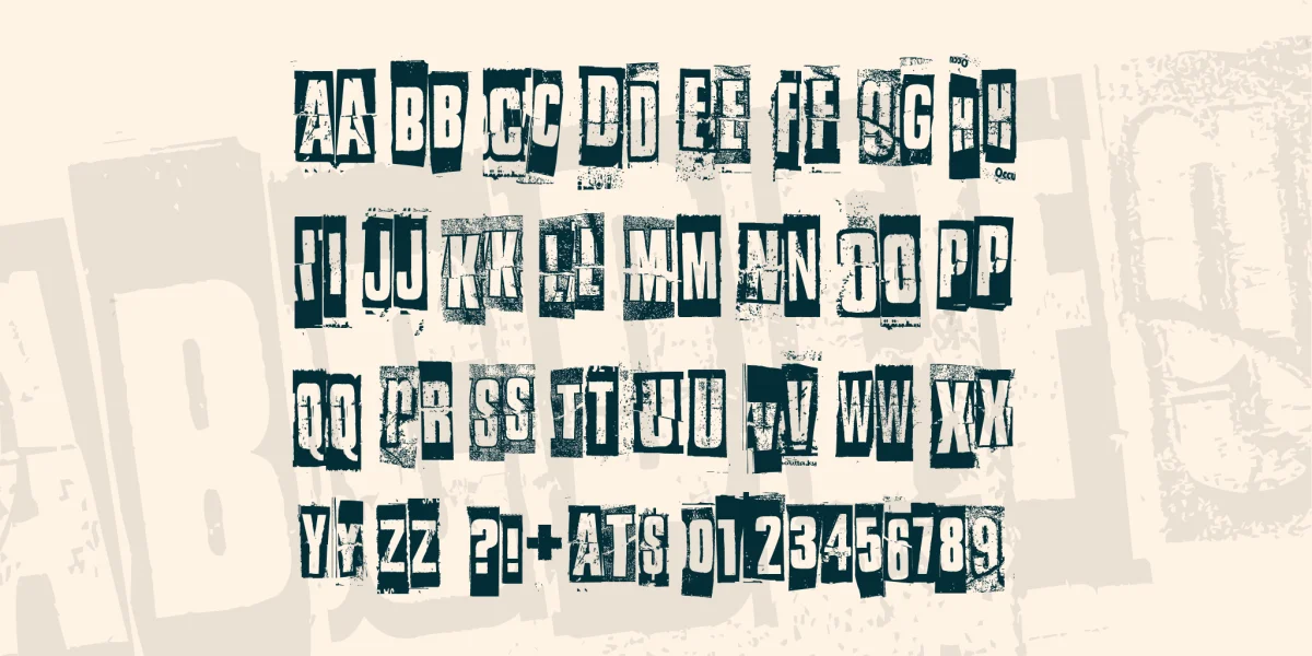Something in the way Font preview 3