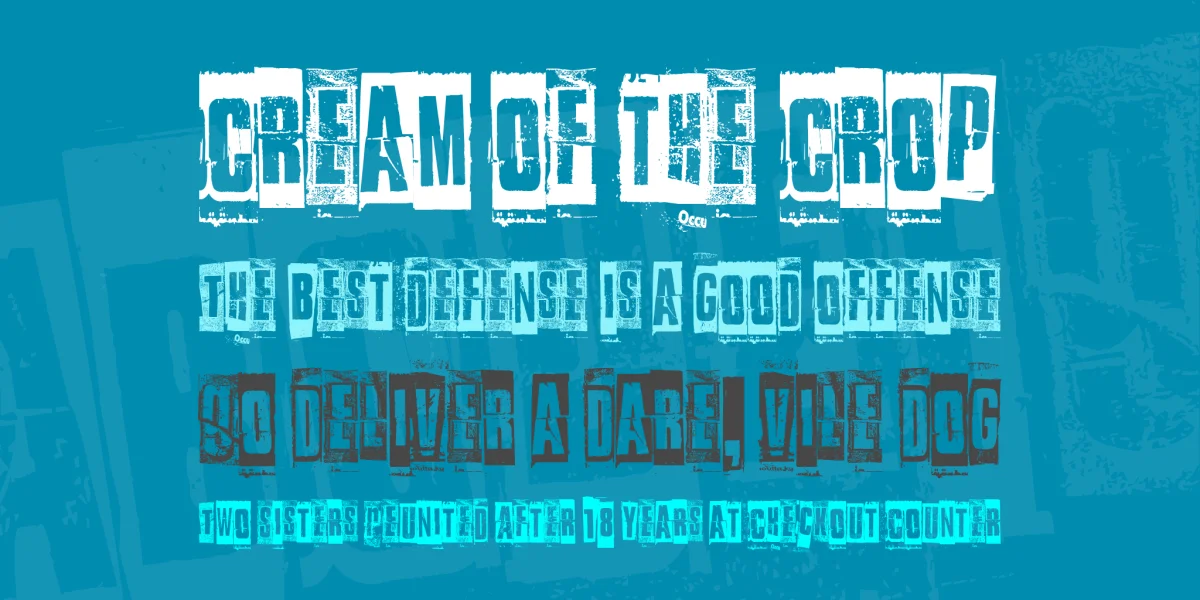 Something in the way Font preview 4