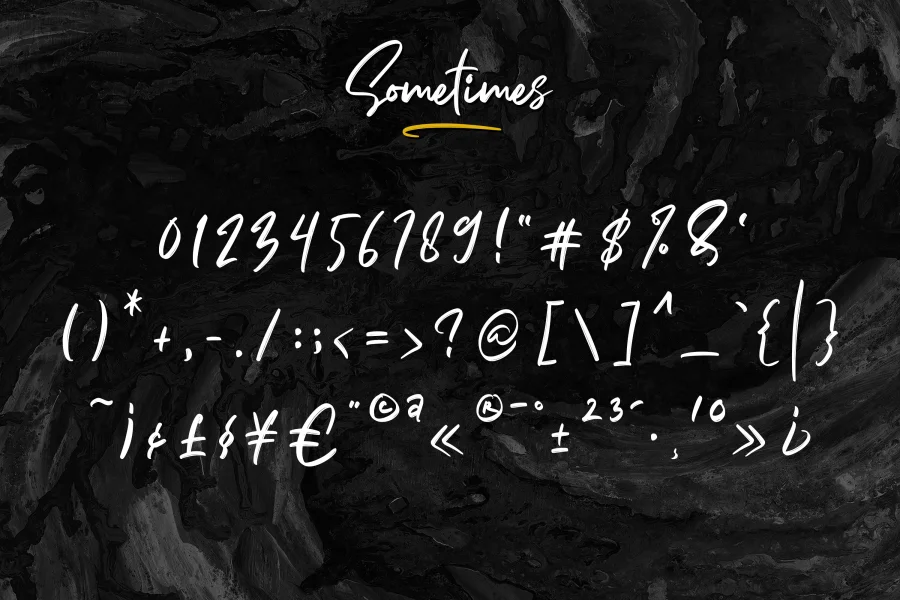 Sometimes Font preview 10