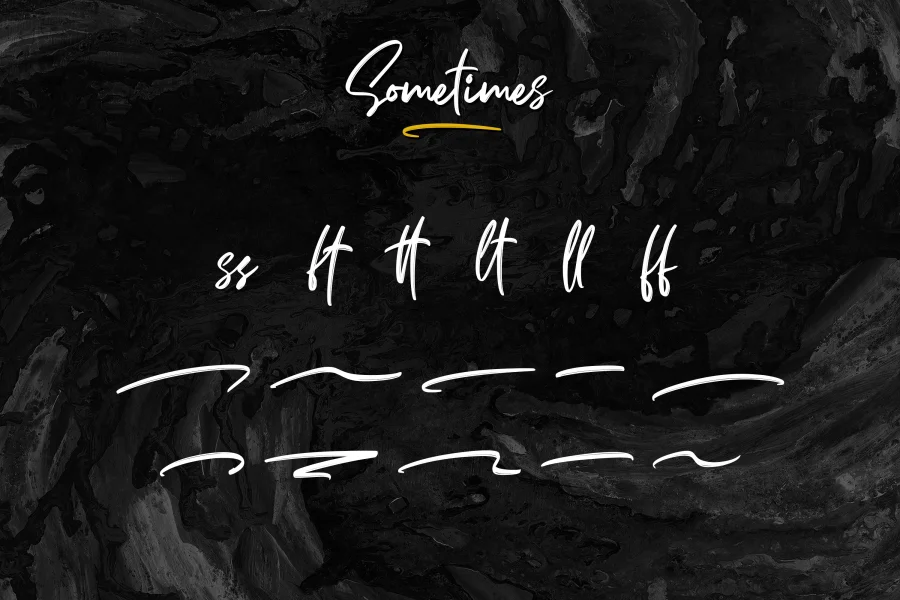 Sometimes Font preview 11