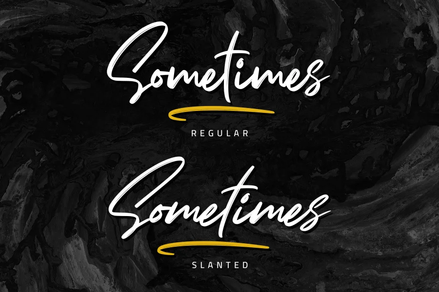 Sometimes Font preview 12