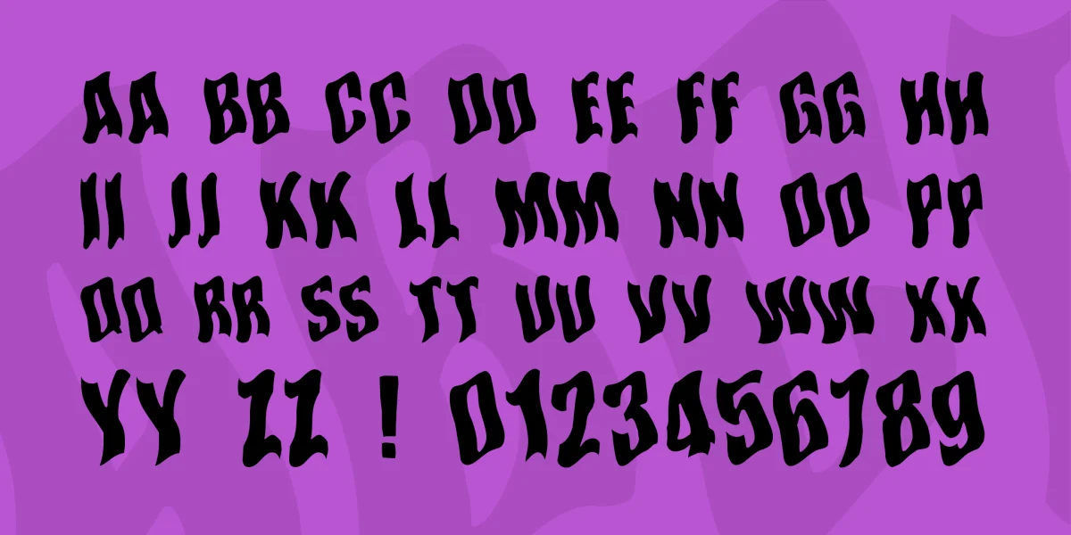 Somewhere In Space Font preview 2