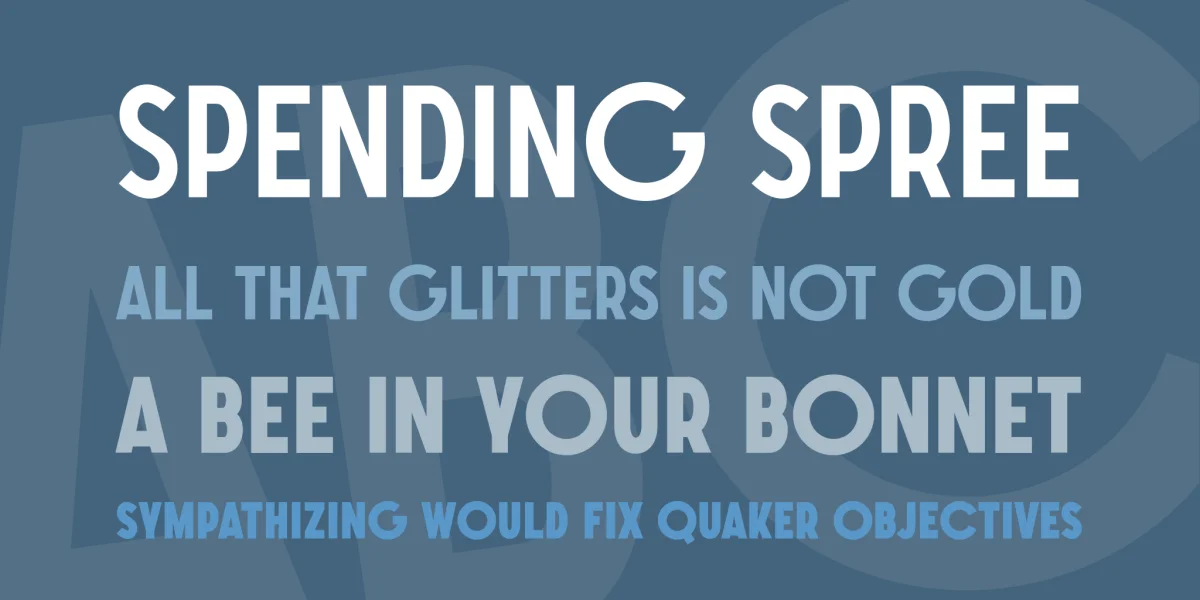 SONGER Font Family preview 2