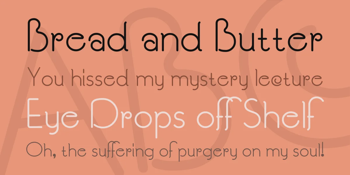 Souci Sans NF Font preview 2