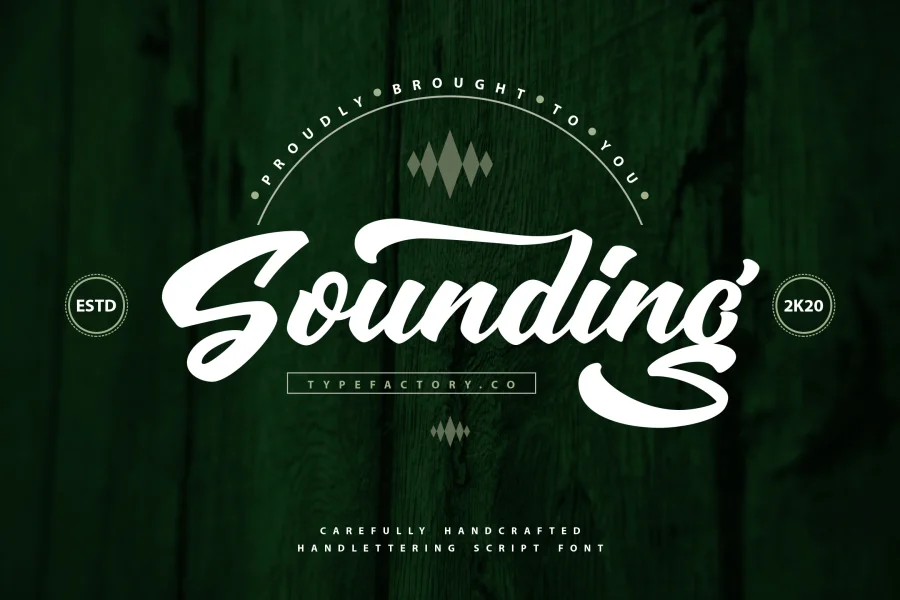 Sounding Script Font