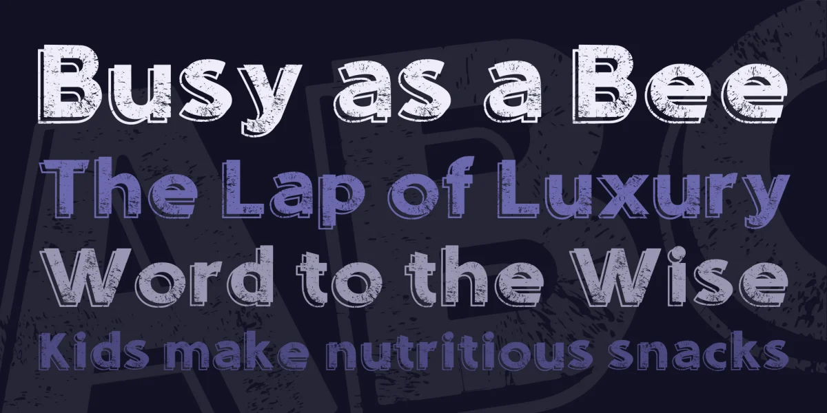 Sounds Eroded Font preview 2