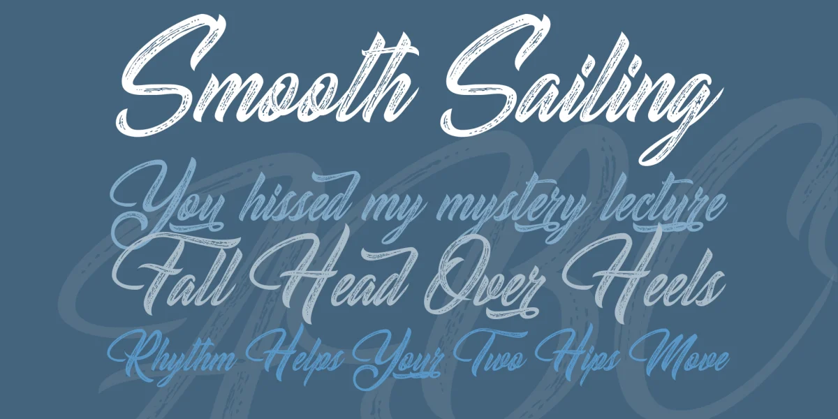 South Gardens Personal Use Font preview 3