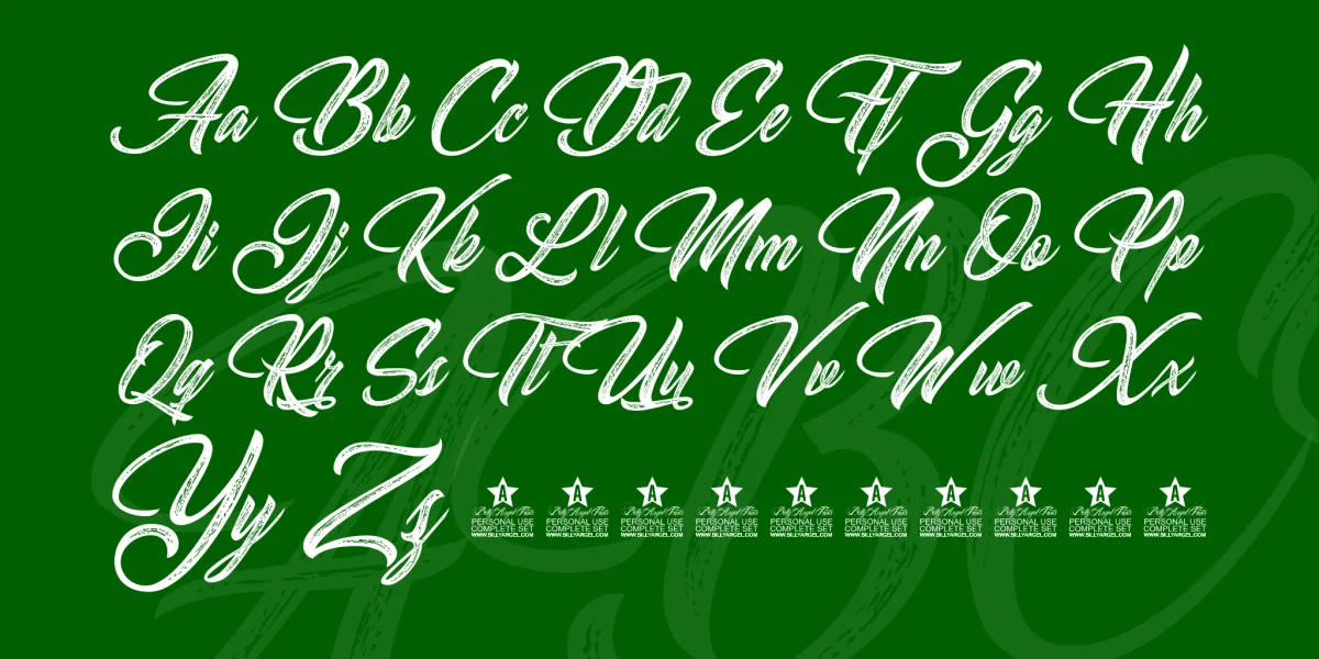 South Gardens Personal Use Font preview 4