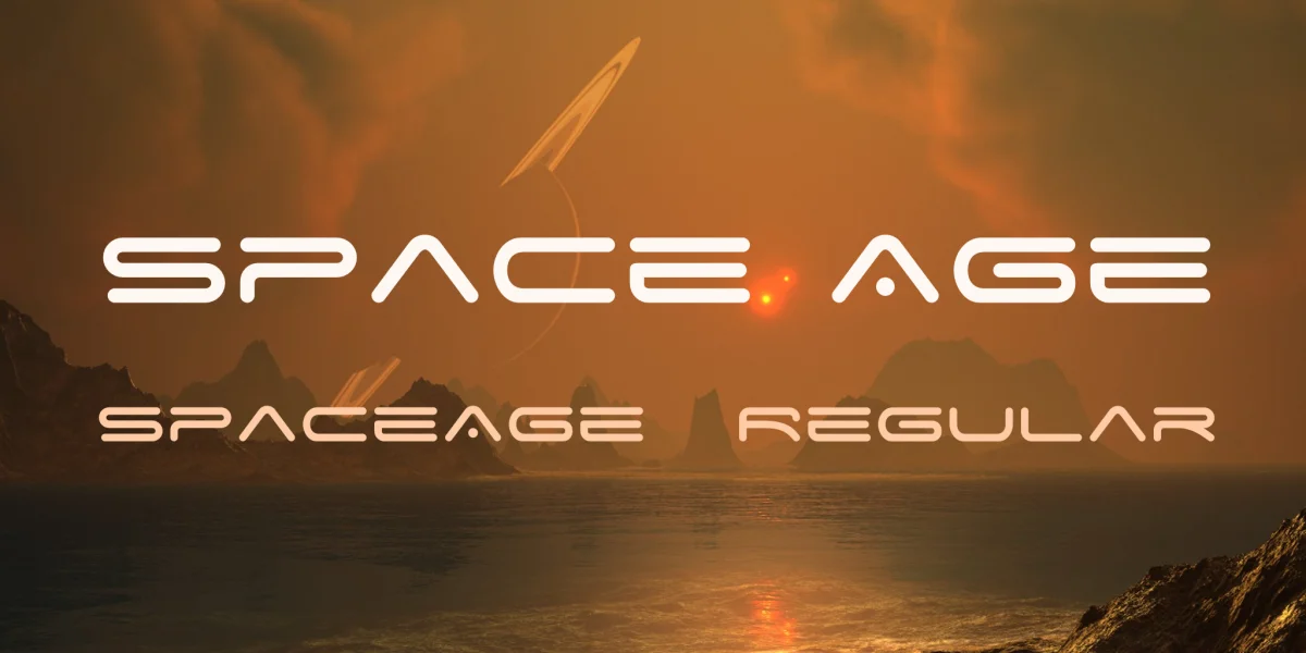 Space Age Font Family