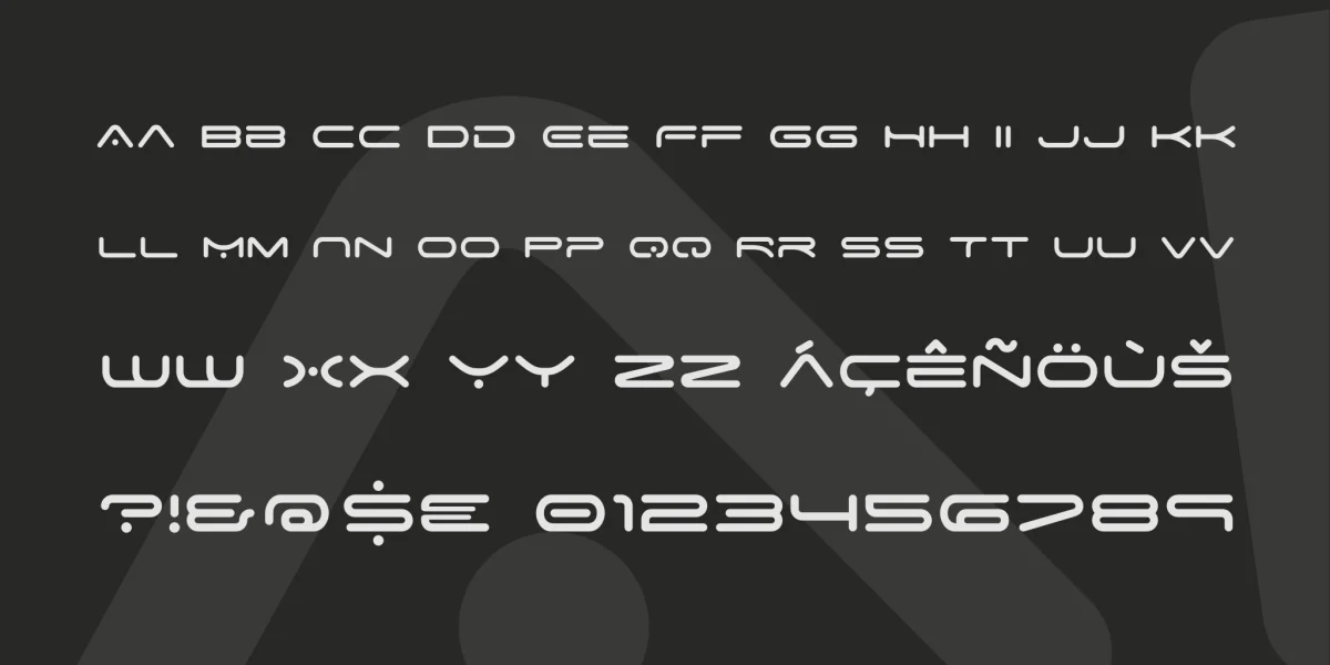 Space Age Font Family preview 2