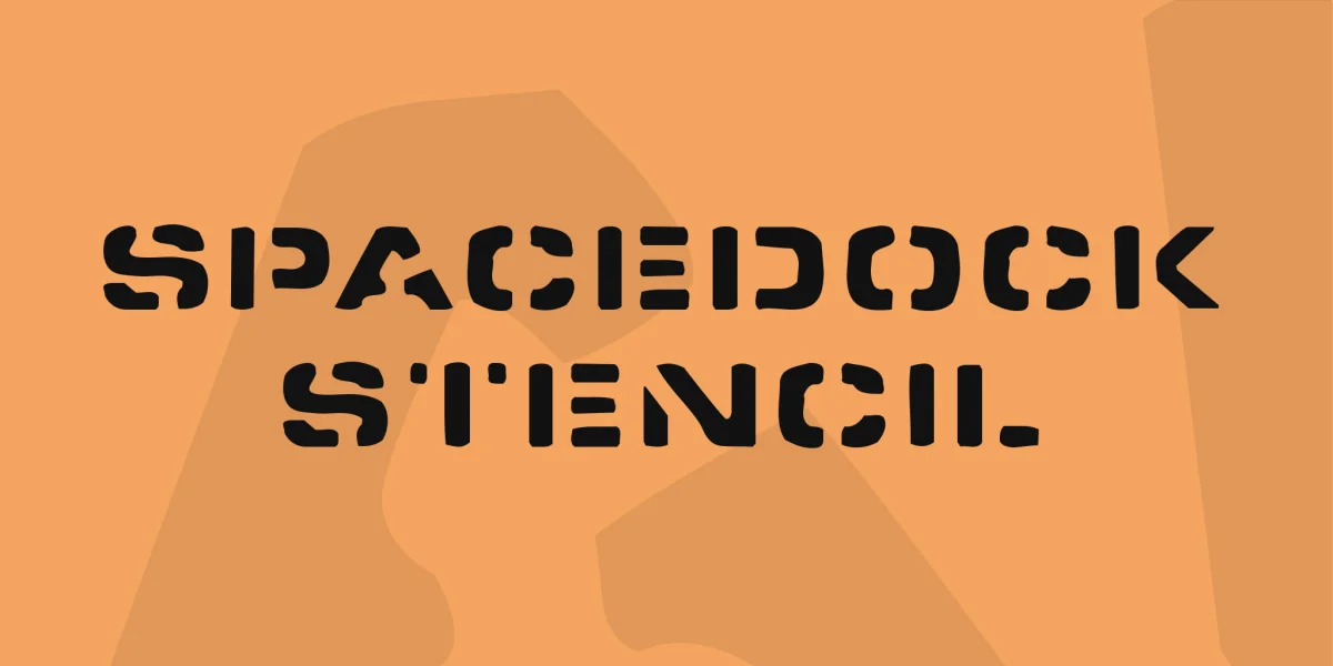 Spacedock Stencil Font