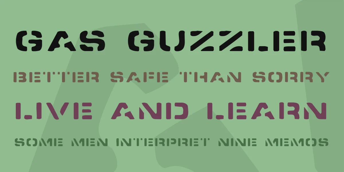 Spacedock Stencil Font preview 2