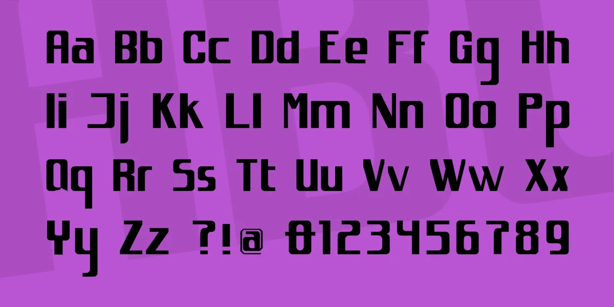 spacejunk:XL Font preview 4