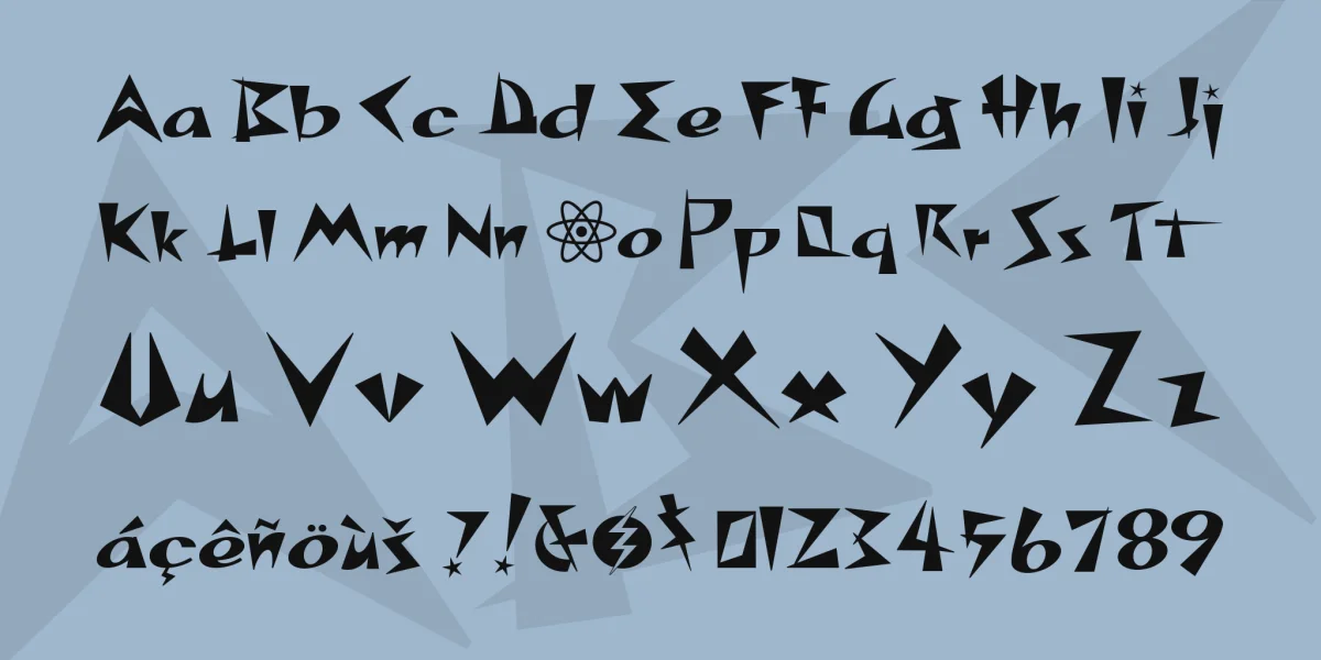 Space Patrol NF Font preview 3