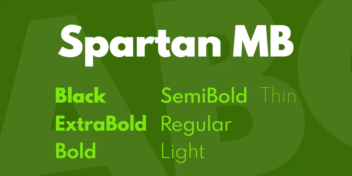 Spartan MB Font Family