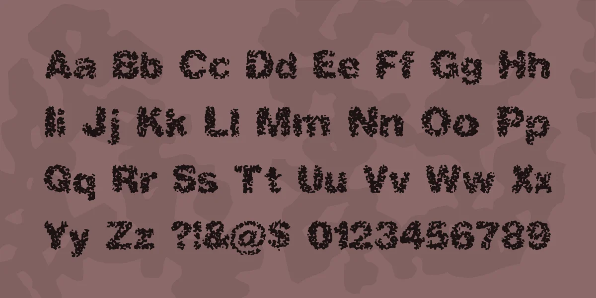 Spastic Font preview 2
