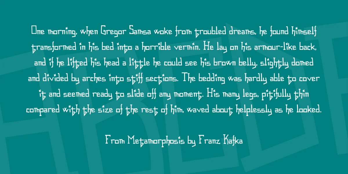 Spastic Nerfbag Font preview 3