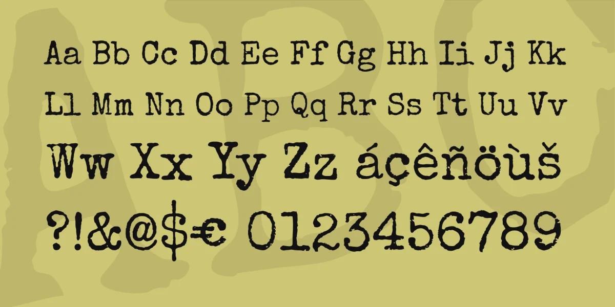 Special Elite Font preview 4