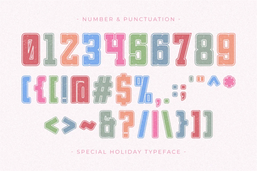 Special Holiday Font preview 8