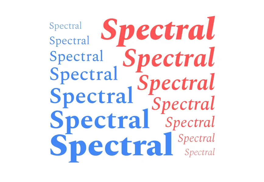 Spectral Font Family preview 2