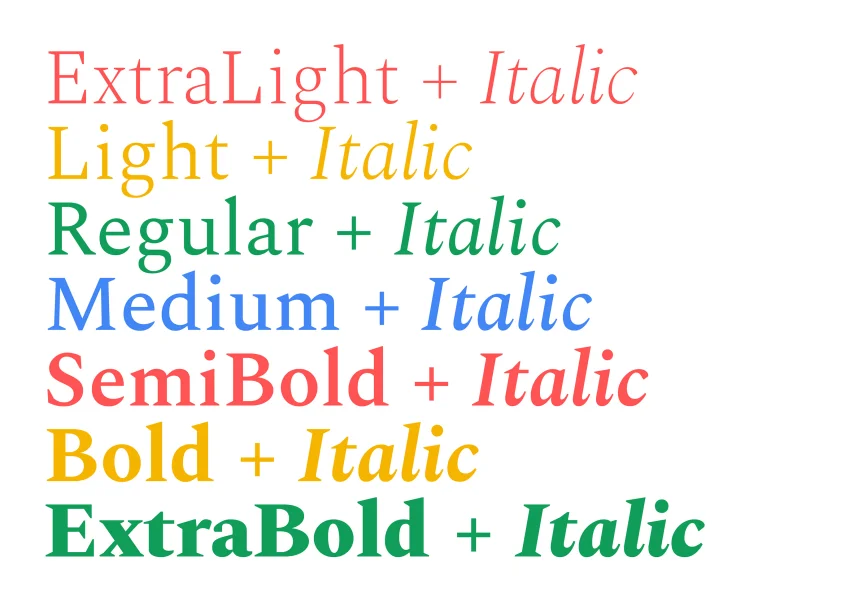 Spectral Font Family preview 3