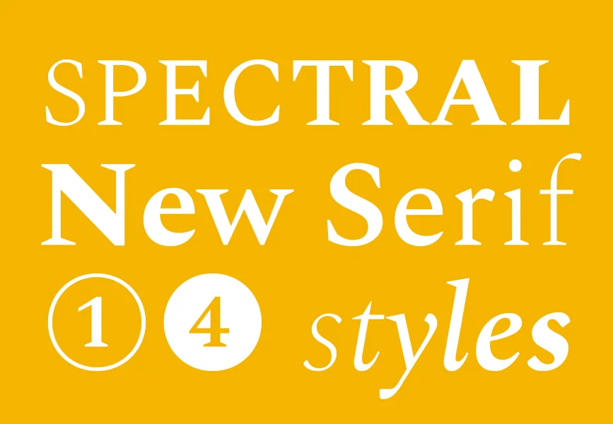 Spectral Font Family preview 4