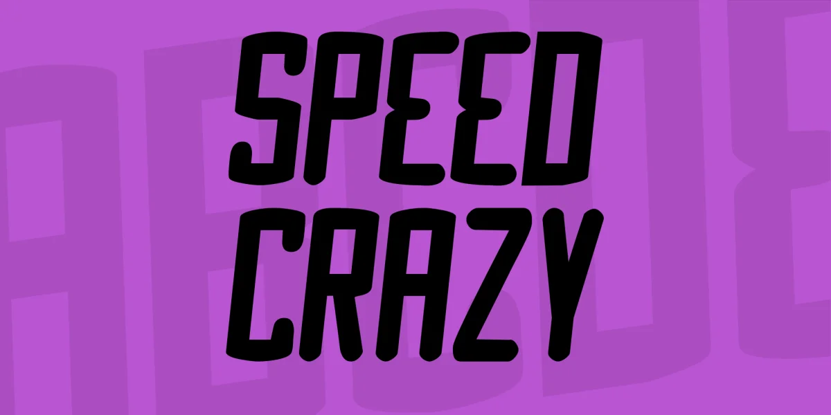 Speed Crazy Font