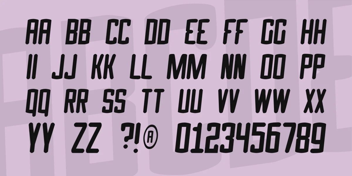 Speed Crazy Font preview 2