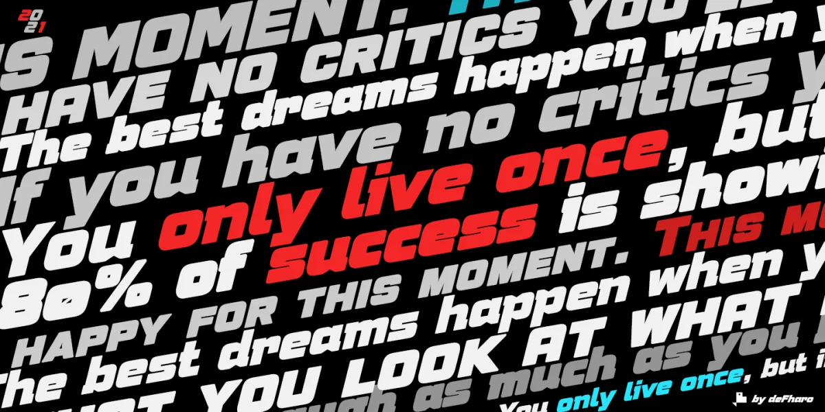 Speeday Font Family preview 5