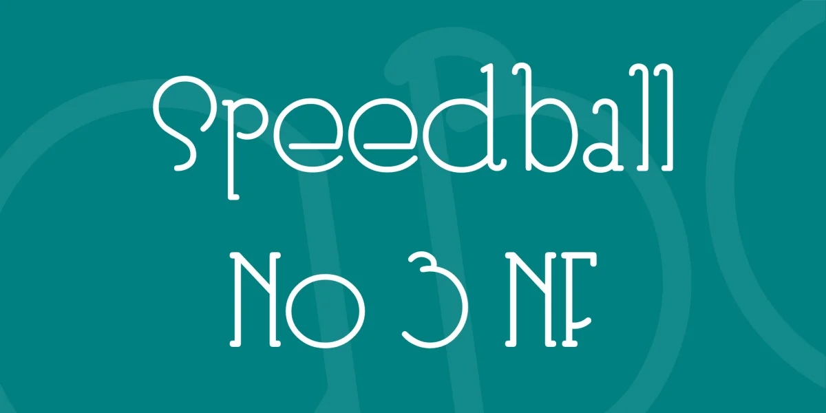 Speedball No 3 NF Font