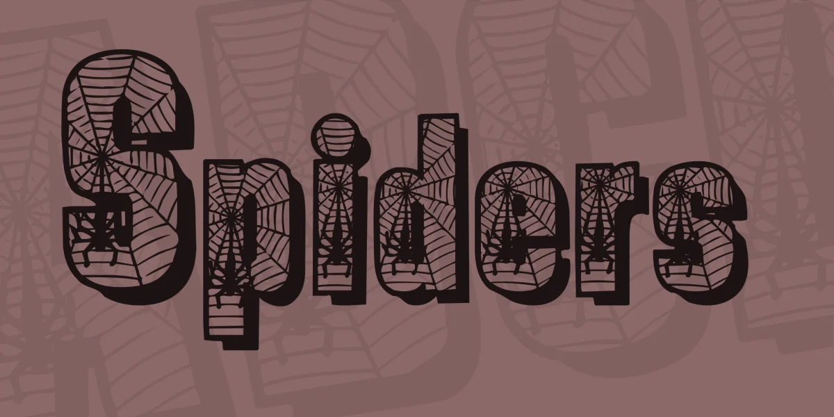 Spiders Font preview 2