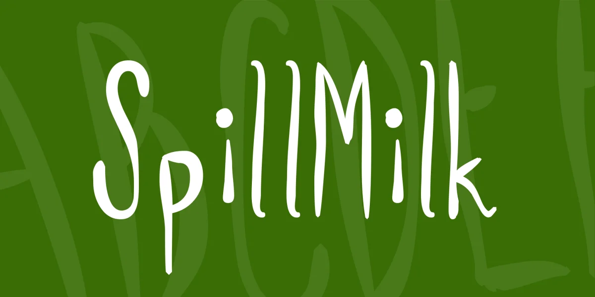 SpillMilk Font