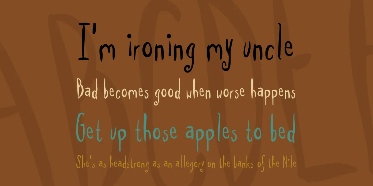SpillMilk Font preview 2