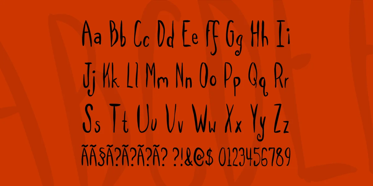 SpillMilk Font preview 3